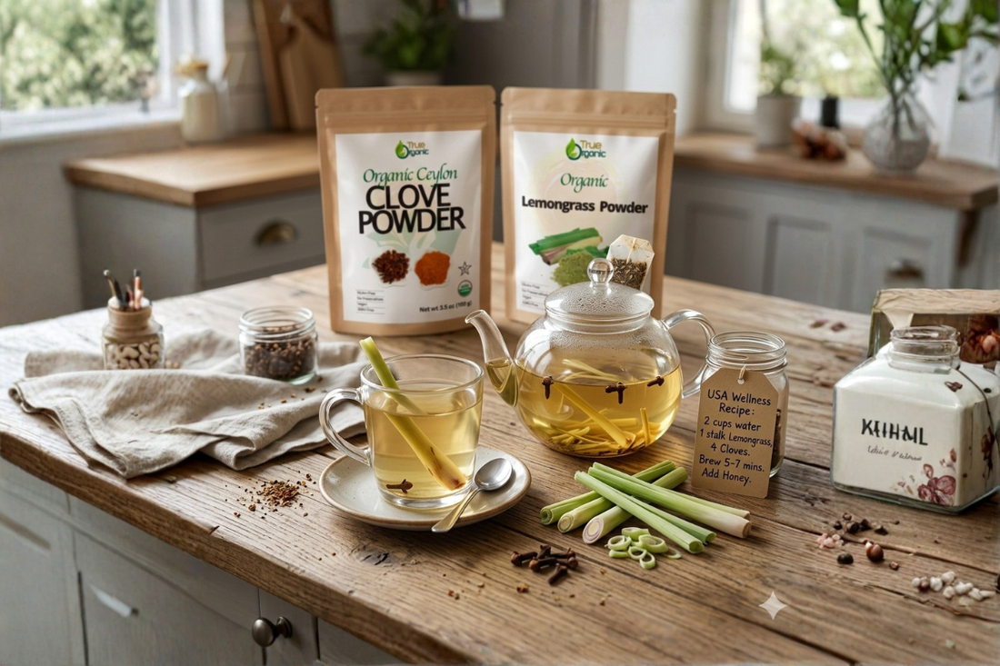 Lemongrass & Clove Herbal Tea (USA Wellness Recipe)