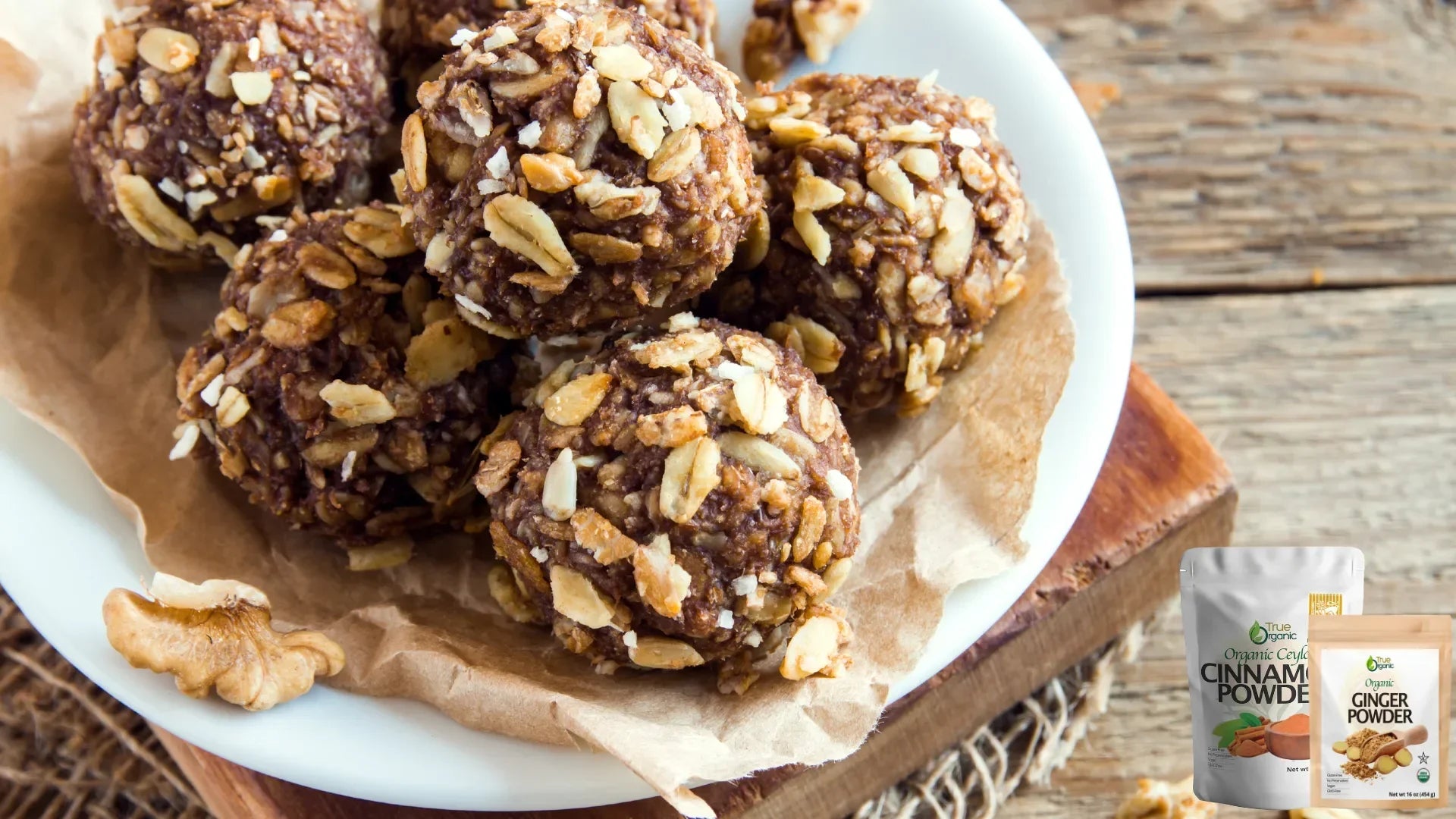 Ginger Powder Energy Bites - True Organics