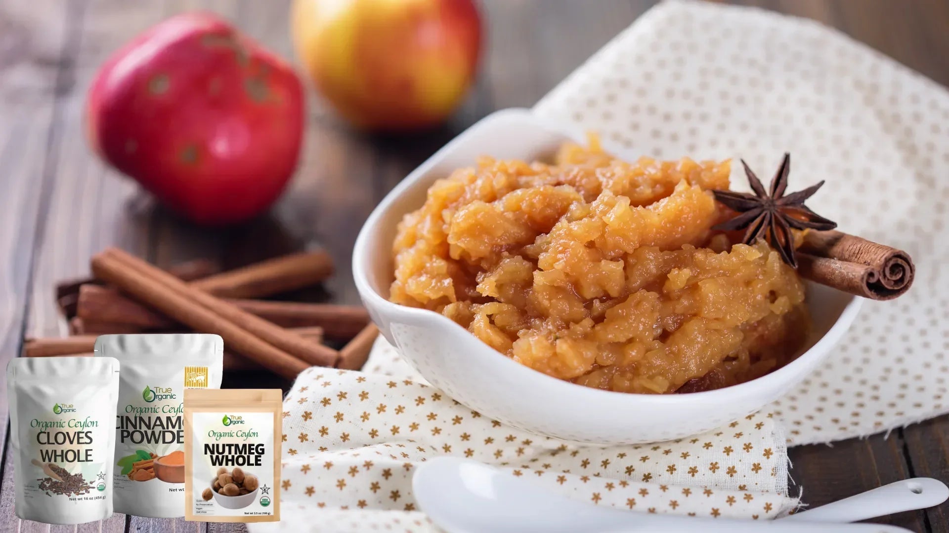 Spiced Golden Apple Chutney - True Organics