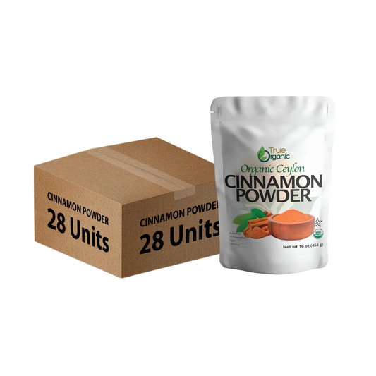 True Organic Ceylon Cinnamon Powder 16 Oz Bulk Bag (Pack of 28) - True Organics