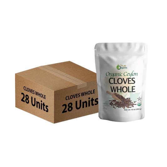 True Organic Ceylon Cloves Whole 16 Oz Bulk Bag (Pack of 28) - True Organics