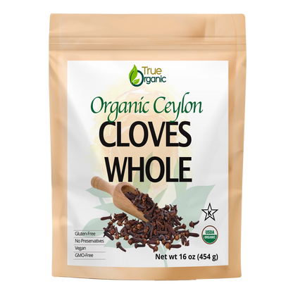 True Organic Cloves Whole 16 Oz