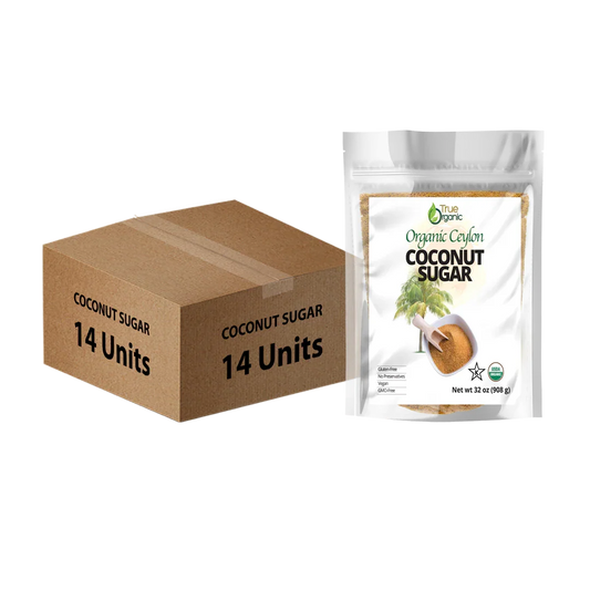 True Organic Coconut Sugar 2 Pounds Bulk Pack(14 Units) - True Organics