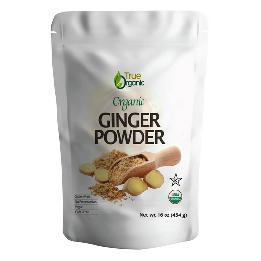 True Organic Ceylon Ginger Powder, 1 Pound Bulk Bag - True Organics